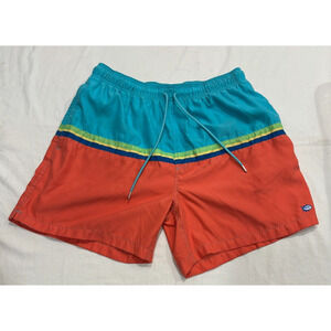 Southern Tide Skipjack Rising Swim Trunks Scuba Blue Men's XL